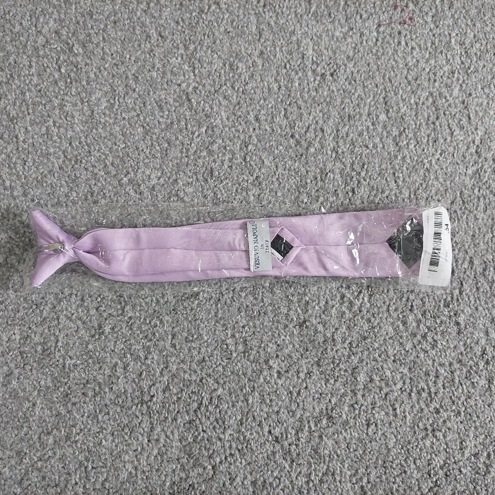 Vesuvio Napoli kids clip on tie light purple